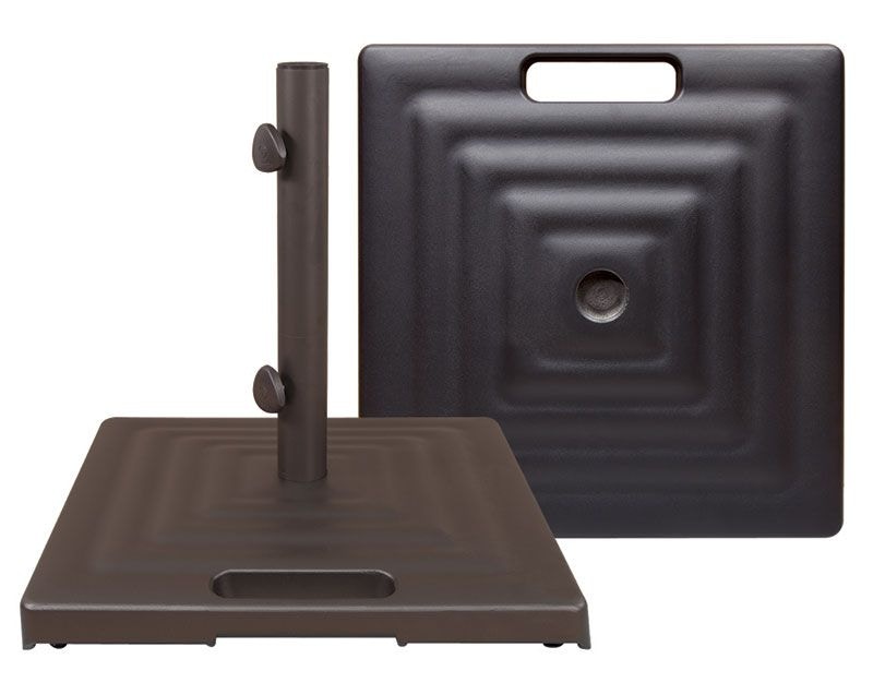 Monaco Square Aluminum Umbrella Bases w/ Wheels and Handle by Treasure